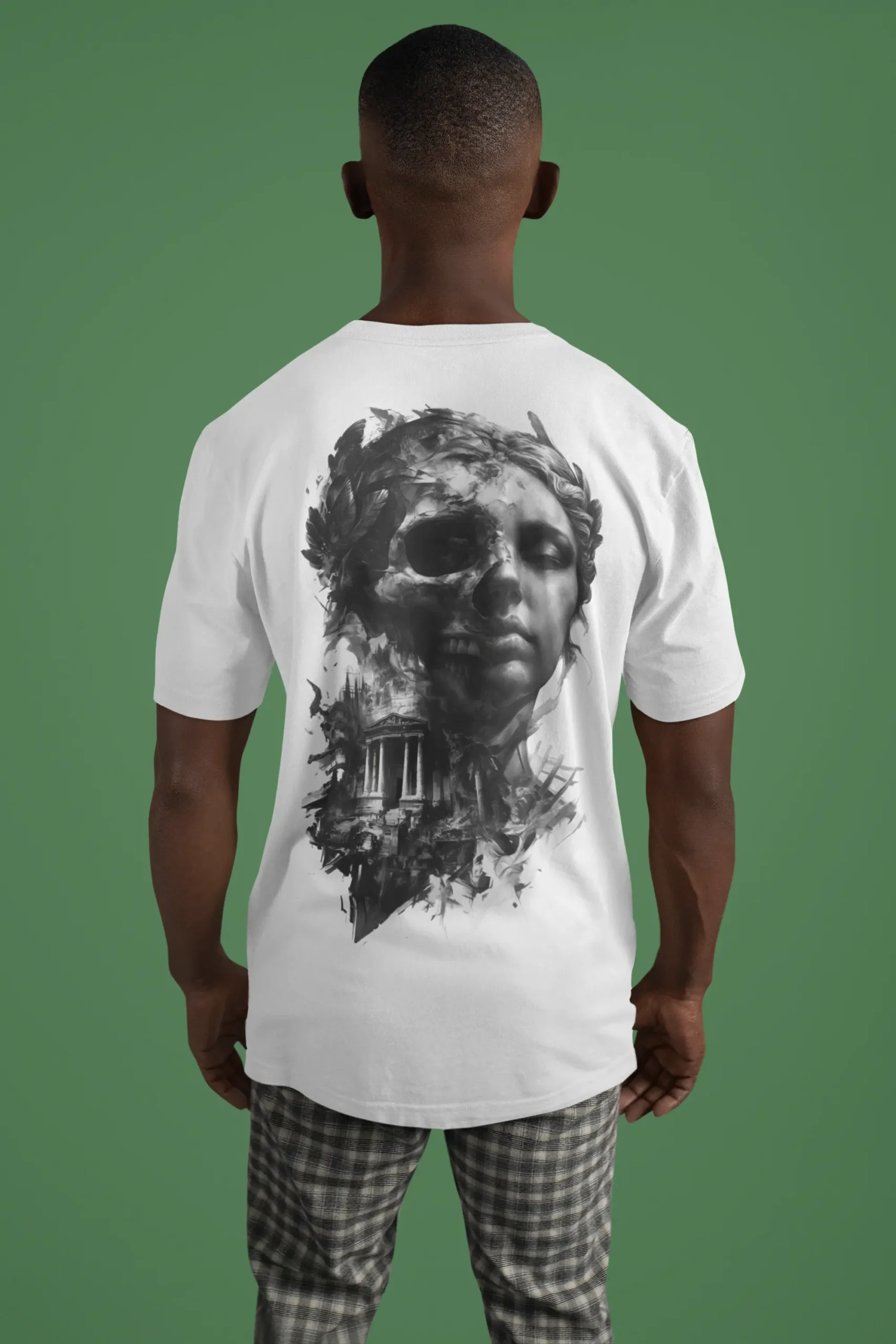 back-view-bella-canvas-t-shirt-mockup-of-a-man-standing-in-a-studio-m39824 (1) Tričko Titan of War – BlackRift – Obrázok 1