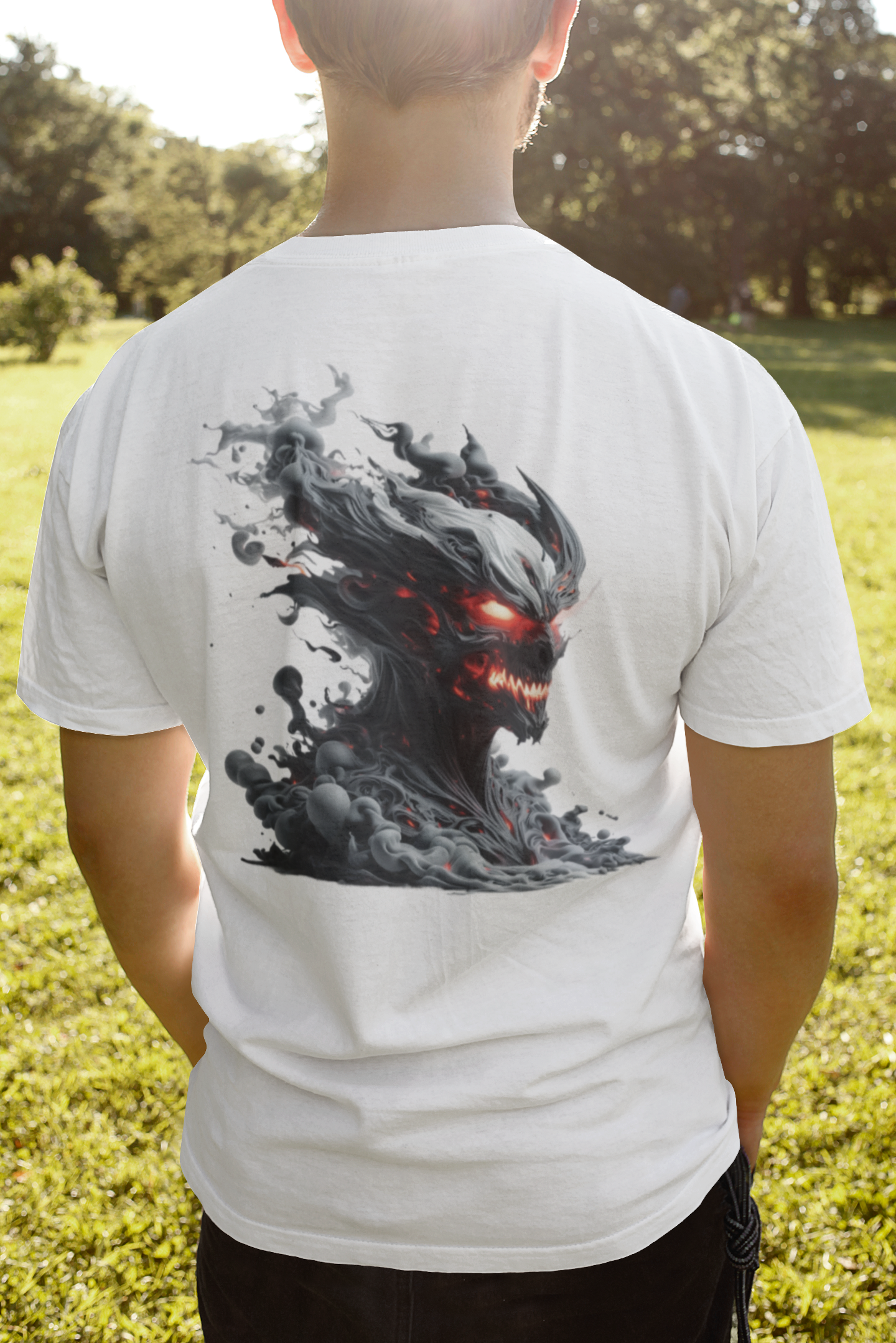 t-shirt-mockup-of-a-man-looking-towards-a-grove-2018-el1 (1) Tričko Demons 18 – BlackRift – Obrázok 1